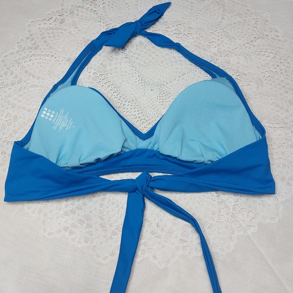 Title Nine Blue Bikini Top Sz Large - Picture 5 of 7
